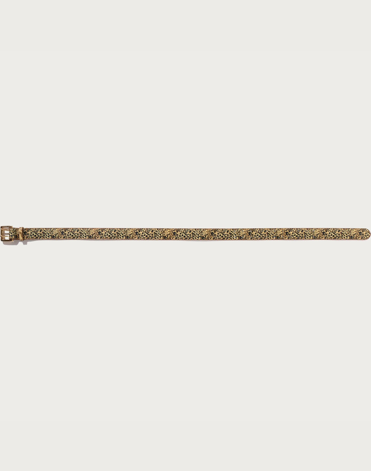 WILD LEOPARD PATTERN LEATHER BELT MENS