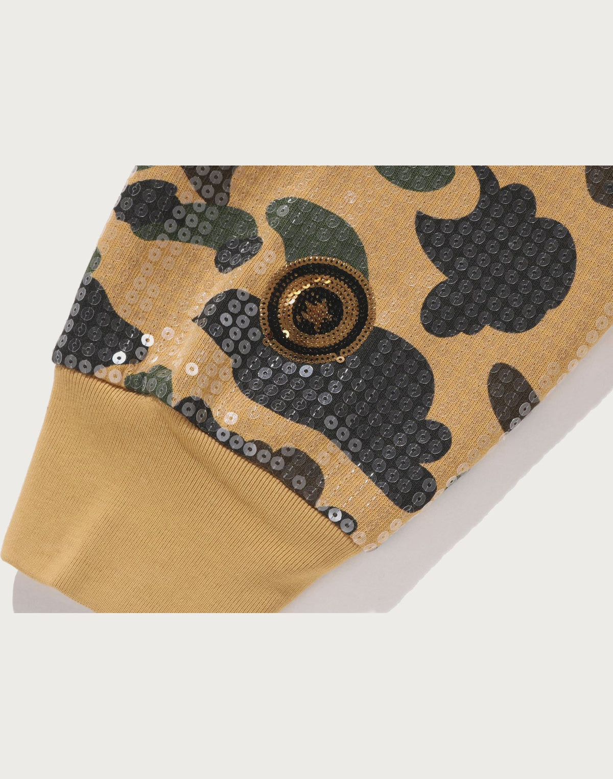 1ST CAMO SEQUIN SHARK RELAXED FIT FULL ZIP HOODIE MENS