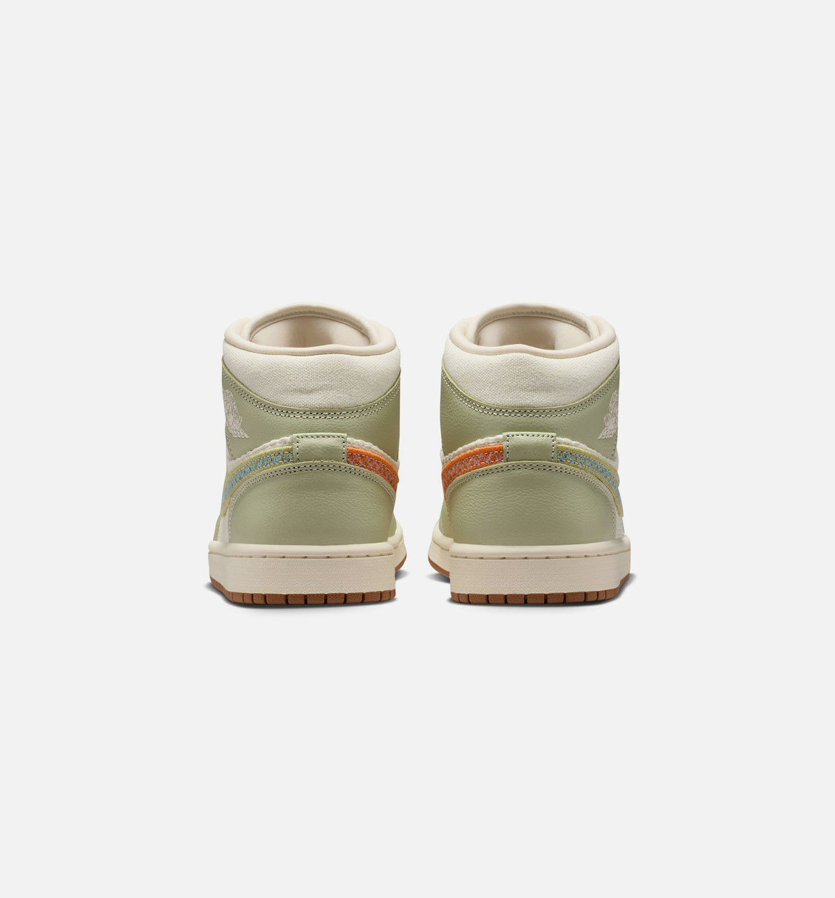 Air Jordan 1 Mid SE Women's Shoes - Olive/Pearl White/Green