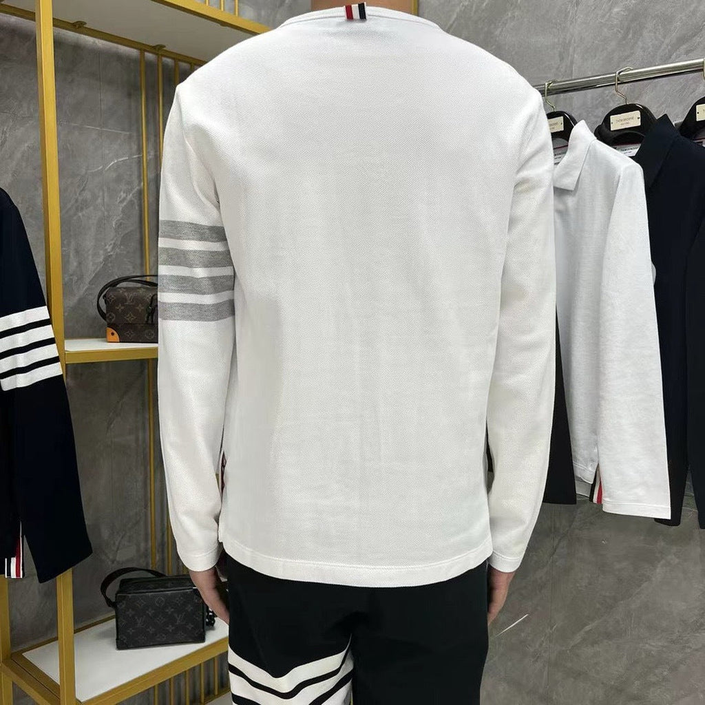 Classic Four-Bar Wool T-Shirt | Thom Browne