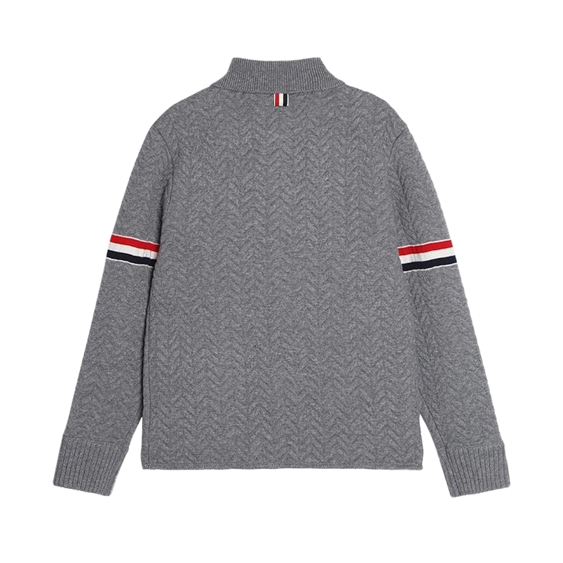 Unisex Herringbone Cardigan Jacket | Thom Browne