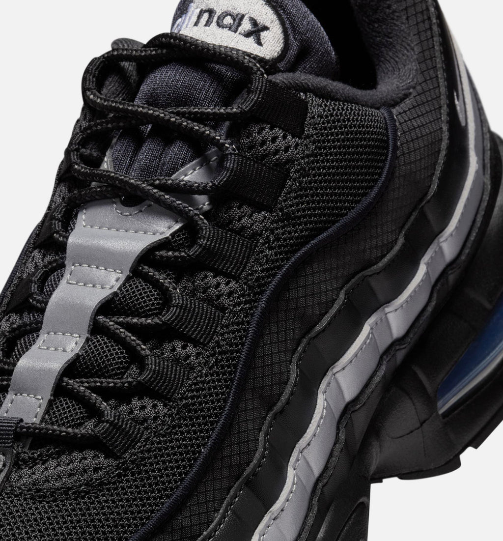 Air Max 95 Big Bubble OG Reflective Accents Men's Lifestyle Shoe - Black/White/Metallic Silver
