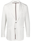 Canali fitted single-breasted button blazer