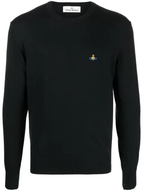 Vivienne Westwood Orb-embroidered fine-knit jumper
