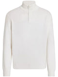 Zegna half-zip fastening knit jumper