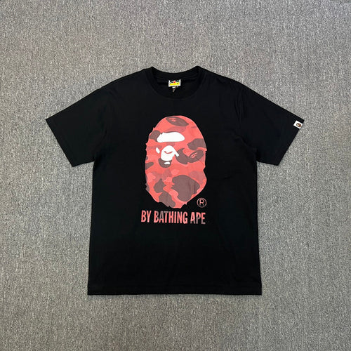 BAPE SS25 "By Bathing Ape" Camo-Fill Large Ape Head Oversized Heavyweight Unisex T-Shirt