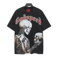 Godspeed Dual Skull Cyborg Confrontation Black Graphic Tee