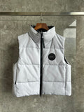 Canada Goose Arctic Program White Down Vest with Tonal Badge