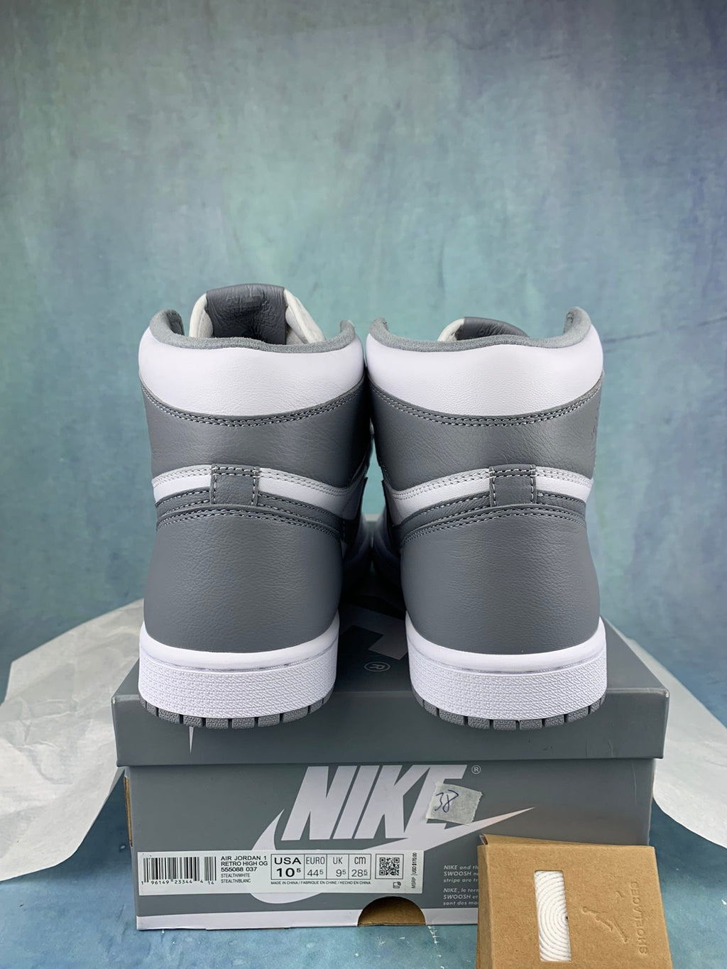 Air Jordan 1 High White/Grey Goat 555088-037 Unisex Sneakers