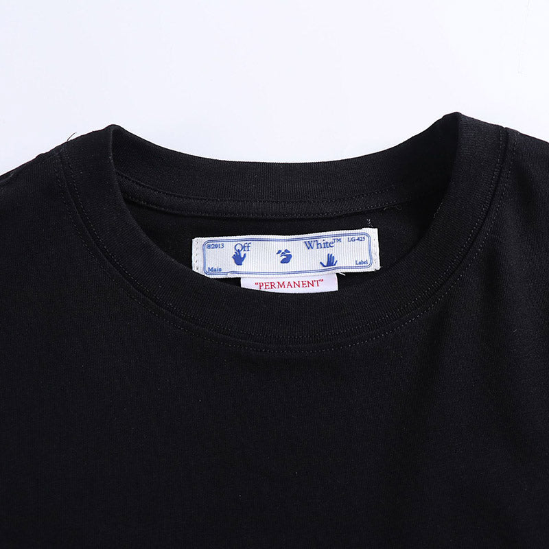 OFF-WHITE Embroidery Letter Arrow Pattern T-Shirt