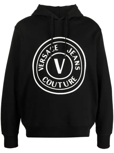 Versace Jeans Couture logo-print cotton hoodie