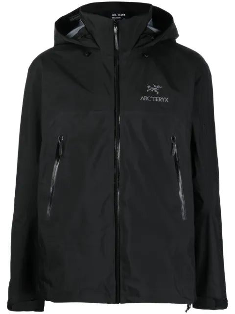 Arc'teryx logo-embroidery hooded jacket
