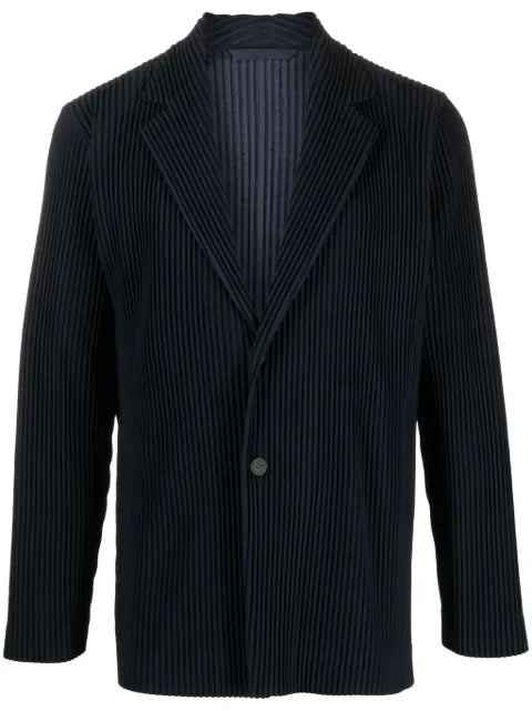 Homme Plissé Issey Miyake notched-lapels pleated blazer