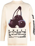 Jil Sander logo-print wool jumper