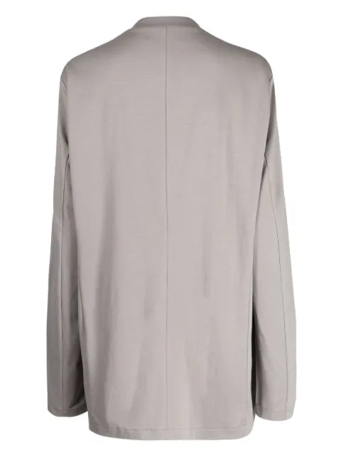 Attachment V-neck cotton blazer