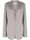 Attachment V-neck cotton blazer