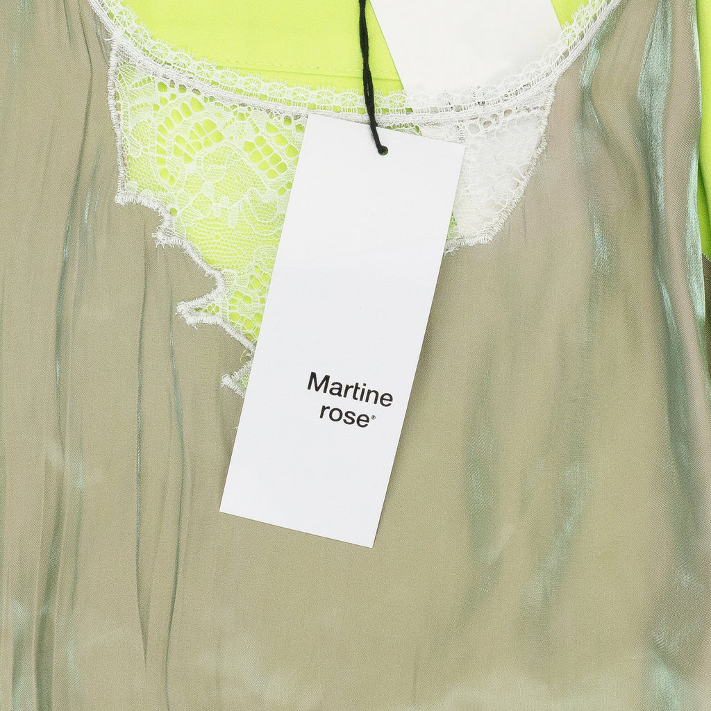 GREEN CAMISOLE BUTTON-DOWN SHIRT