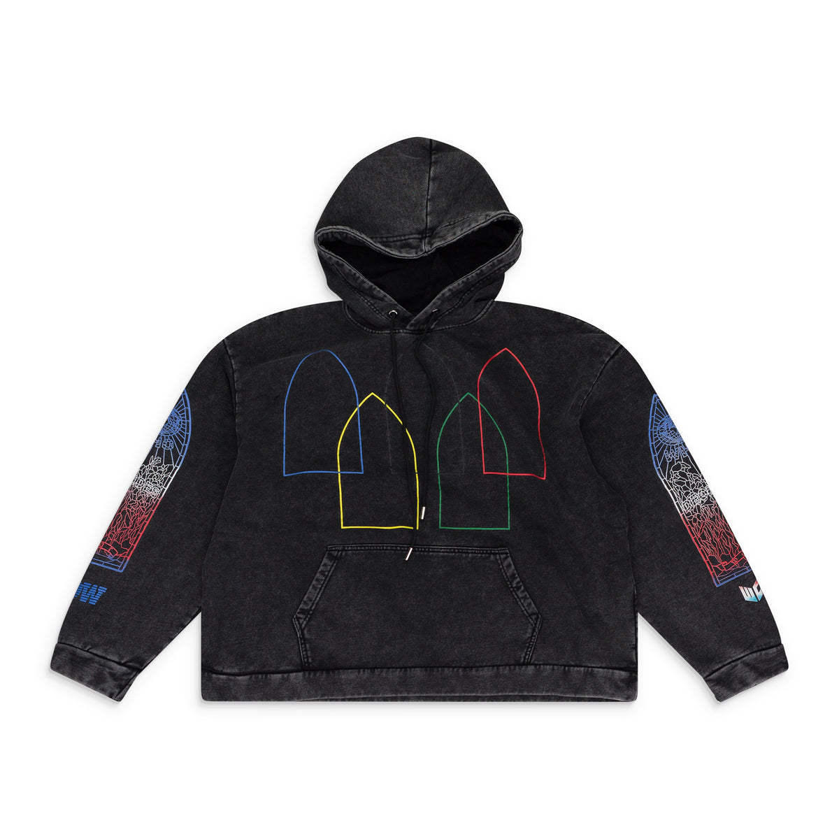 MULTICOLOR INTERTWINED WINDOWS HOODIE