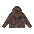 GREEN CLASSIC LEATHER JACKET