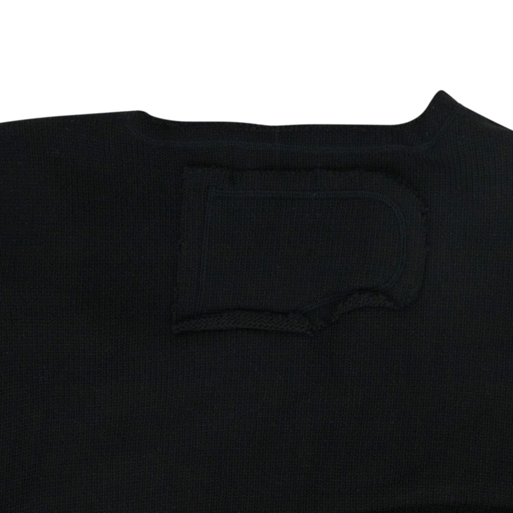 Black Unadorned Sweater Vest