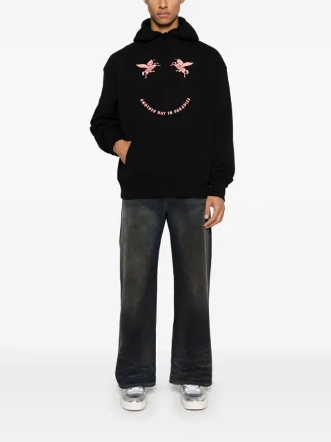 Givenchy hoodie in fleece with unicorns embroidery