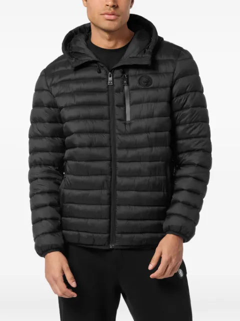 Plein Sport Bollo Tiger quilted hooded jacket