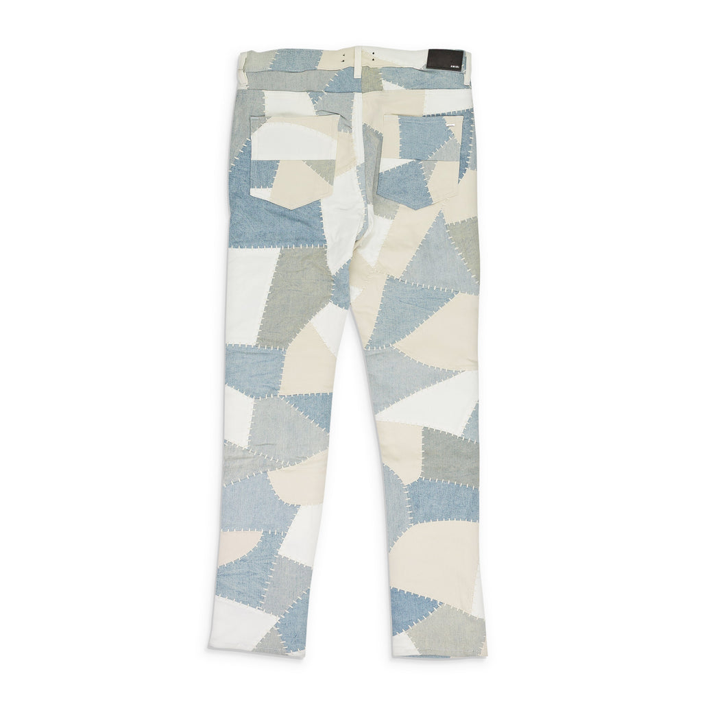 Alabaster Denim Patchwork Skinny Jeans