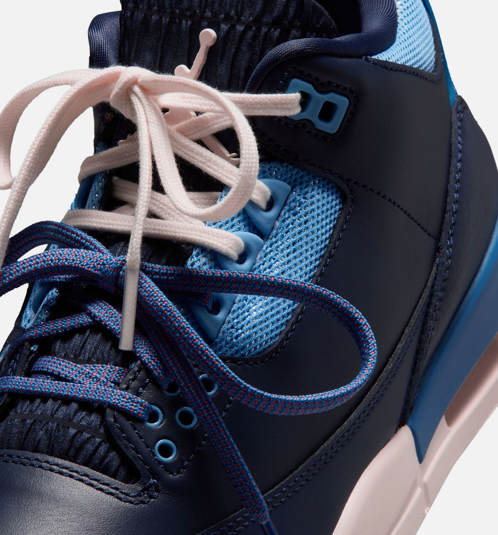 Air Jordan 3 Retro Sport Renaissance Women's Lifestyle Shoes - Obsidian/Chalk/Track Red
