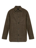 Yves Salomon tweed shirt jacket