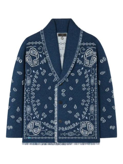Alanui paisley jacquard cardigan