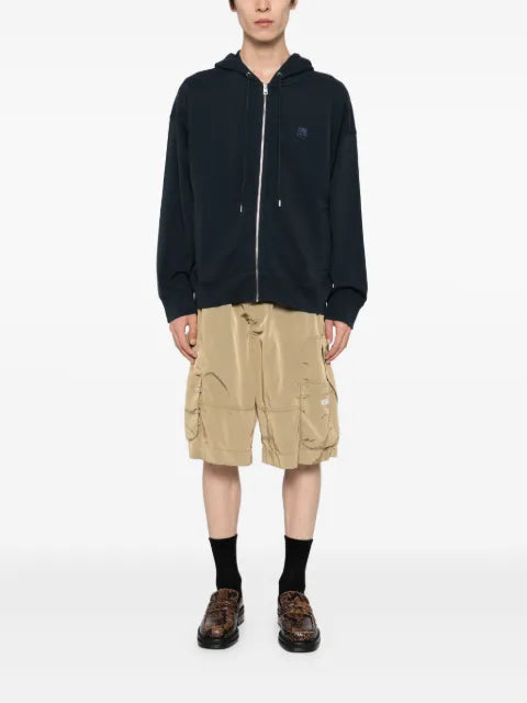 Maison Kitsuné bold fox head patch zipped hoodie
