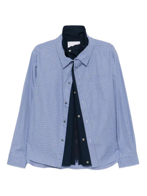 sacai poplin shirt jacket