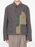 Kolor jacket with herringbone pattern