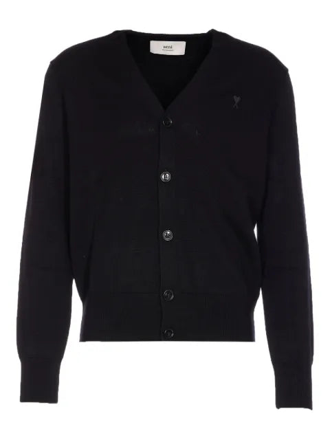 AMI Paris buttoned V-neck cardigan