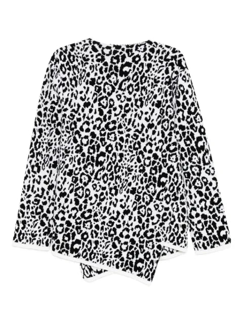 Black Comme Des Garçons animal-printed sweatshirt