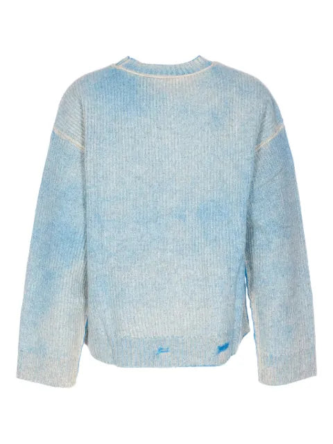 Represent distressed-effect sweater
