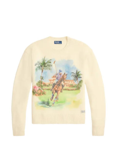 Polo Ralph Lauren printed crew neck sweater