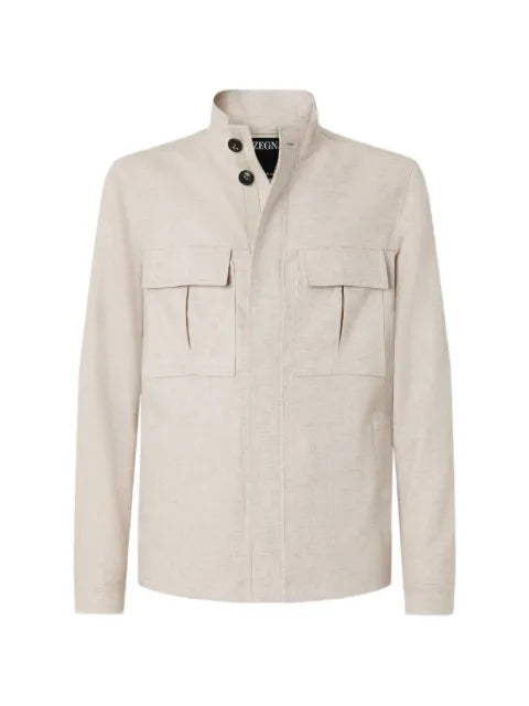 Zegna Oasi lino field jacket