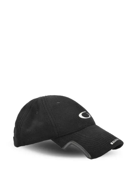 Balenciaga fleece baseball cap in New Black