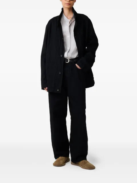 Studio Nicholson District Crinkle  patch-pockets jacket