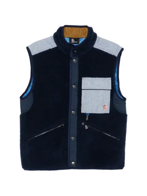 Moncler Grenoble Teddy & Chambray vest