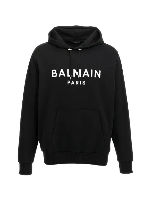 Balmain logo-detail long-sleeve hoodie