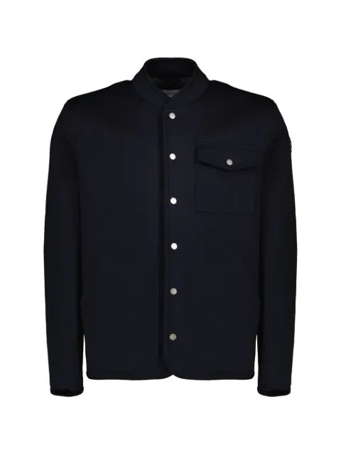 Moncler blue shirt jacket