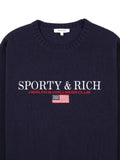Sporty & Rich S&R Nautical crewneck graphic sweatshirt