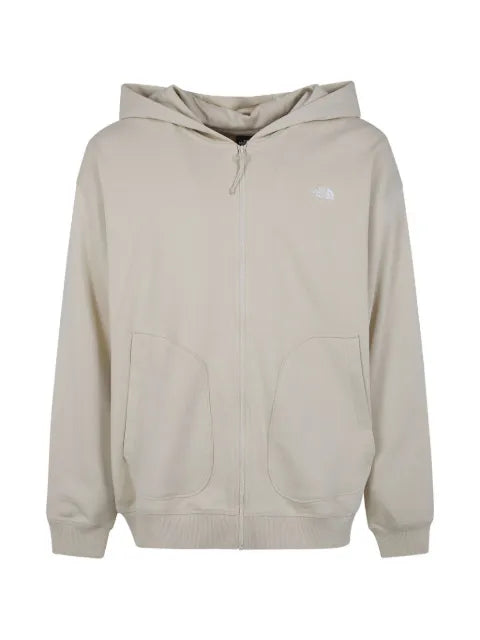 The North Face Essential logo-embroidered zip-up hoodie