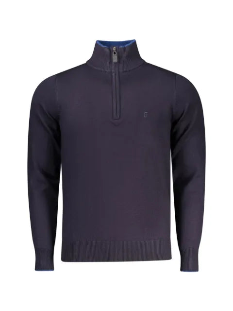 COVERI MOVING zip-fastening fine-knit sweater