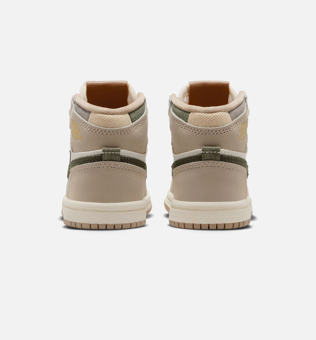 Air Jordan 1 Retro High OG Infant & Toddler Lifestyle Shoe - Khaki
