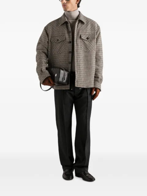 Dolce & Gabbana quilted houndstooth wool jacket