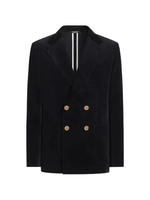 Dolce & Gabbana Portofino double-breasted velvet jacket