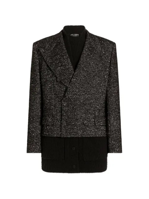 Dolce & Gabbana Sicilia double-breasted jacket in textured wool
